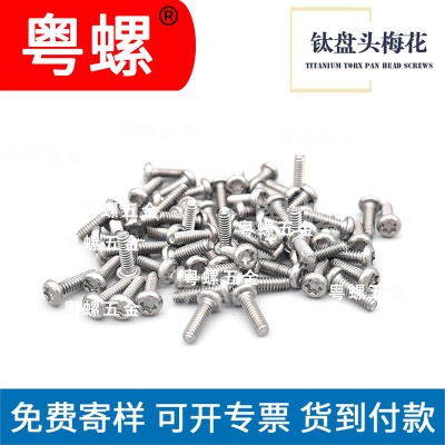 杭州厂家 M2 M2.5钛圆头盘头梅花槽螺丝 内梅花钛螺丝定制 机螺钉