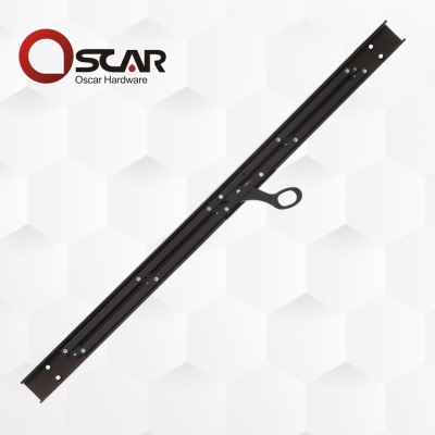 玻璃手摇百叶窗支架铝合金开窗器双手柄手摇窗户拉杆铝塑门窗五金