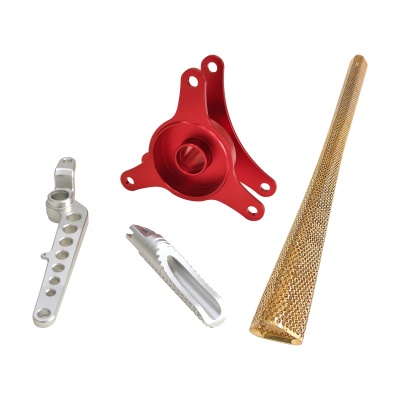 cnc数控加工铝合金非标件铜件五金手板机加工后处理 彩色阳极氧化