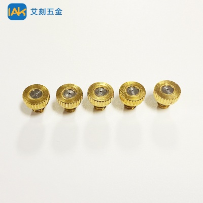 黄铜低压喷嘴一节冷却喷头喷雾头农用灌溉园林加湿雾化喷头喷淋头