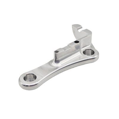 CNC精密机械五金机加工运动自行车配件左链接零件加工定制直销