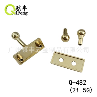 骐丰销售木盒礼品盒包装五金配件锁扣三珠扣珠宝盒首饰盒锁扣搭扣