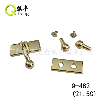 骐丰销售木盒礼品盒包装五金配件锁扣三珠扣珠宝盒首饰盒锁扣搭扣