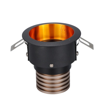 窄边防眩COB射灯套件酒店固定式射灯LED防水天花射灯外壳套件