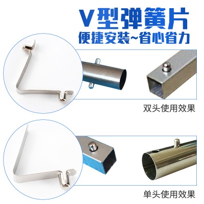 8mm单珠空心V型弹片 管内定位卡扣冲压件不锈钢弹片U型弹扣弹簧片