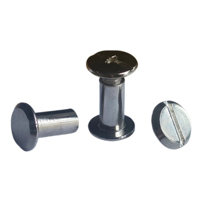 专做白叻子母账本钉一字十一字镀镍子母铆钉相册对接对锁装